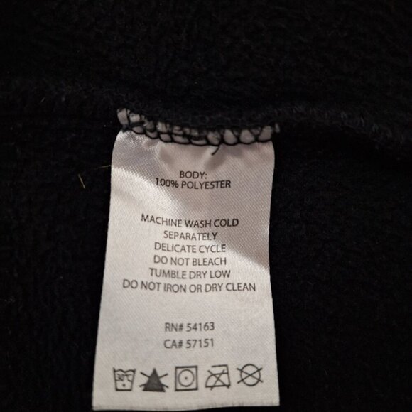 Calvin Klein Women's Black Fleece Jacket Medium Zip Up - Picture 5 of 6